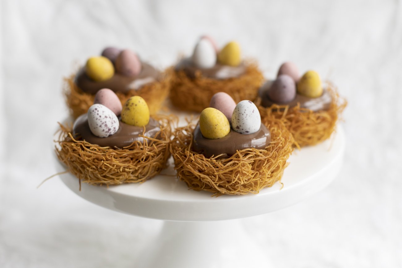 Mini Nutella Easter Nest Tarts