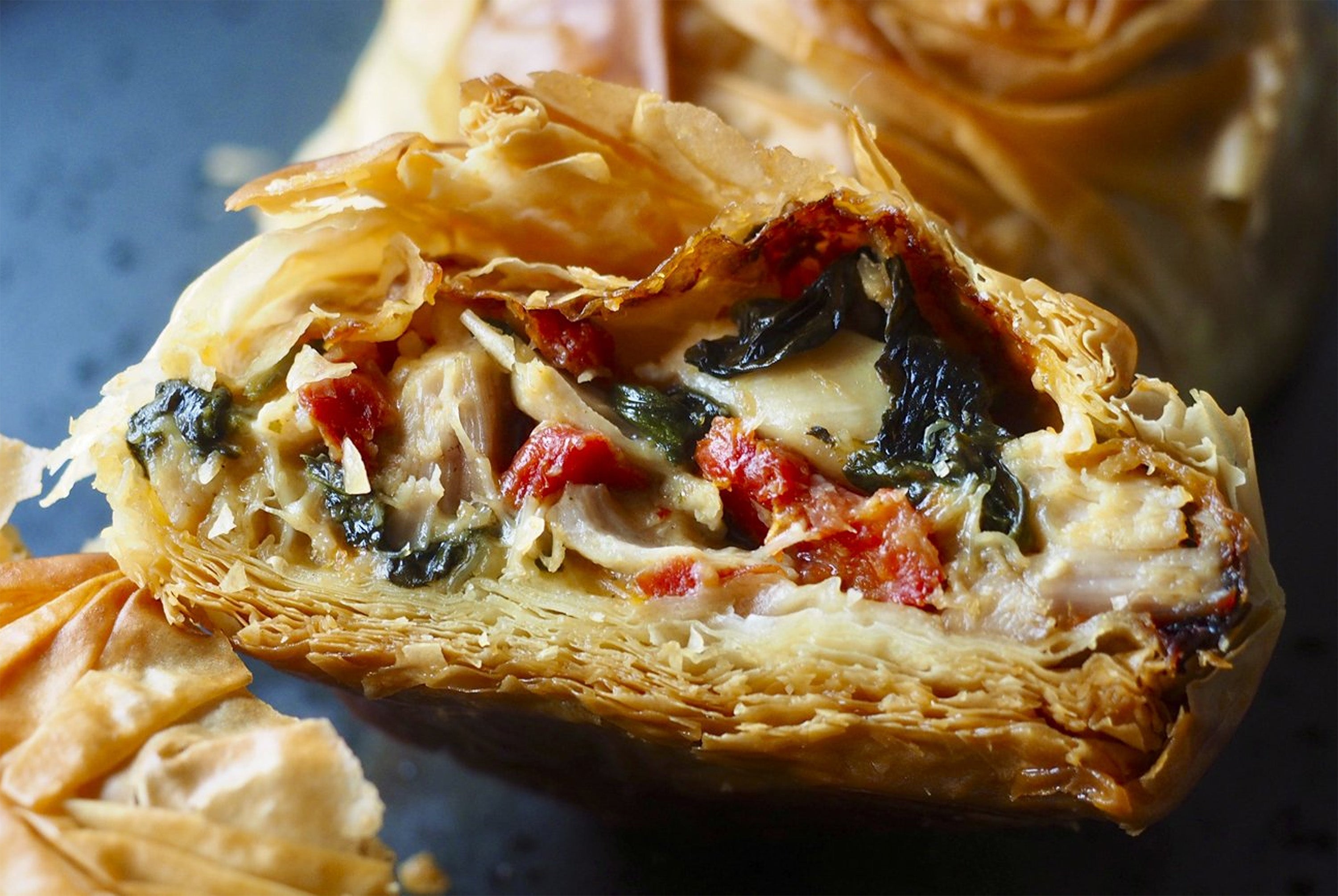 Mini Chicken & Feta Fillo Pies