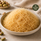 Gluten-free kataifi pastry in a ceramic bowl with subtle gluten-free badge and warm editorial food styling.