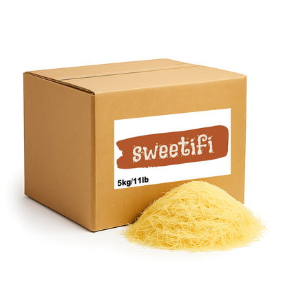 Sweetifi Bulk Kataifi Shredded Fillo Dough, Dried Chopped Kataifi