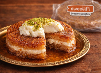 Sweetifi Dried Ekmek Kadayifi (Bread Kataifi), Traditional Ready to Soak Syrup Dessert Base, Sponge Texture, Vacuum Sealed Pack