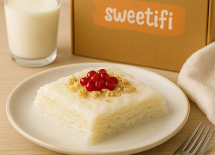 Sweetifi Gullac Sheets – Gluten-Free Traditional Turkish Güllaç Dessert Leaves, Thin Delicate Layers for Milk-Based Desserts