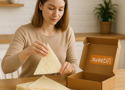 Sweetifi Gullac Sheets – Gluten-Free Traditional Turkish Güllaç Dessert Leaves, Thin Delicate Layers for Milk-Based Desserts