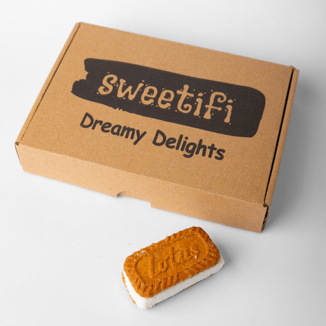 Sweetifi Turkish Delight with Biscoff Cookies, Gourmet Lokum Sandwich