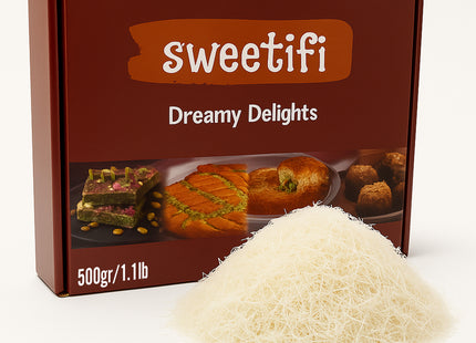 Sweetifi Traditional Kataifi Pastry – Authentic Shredded Fillo Dough for Kunafa, Baklava & Dubai Chocolate